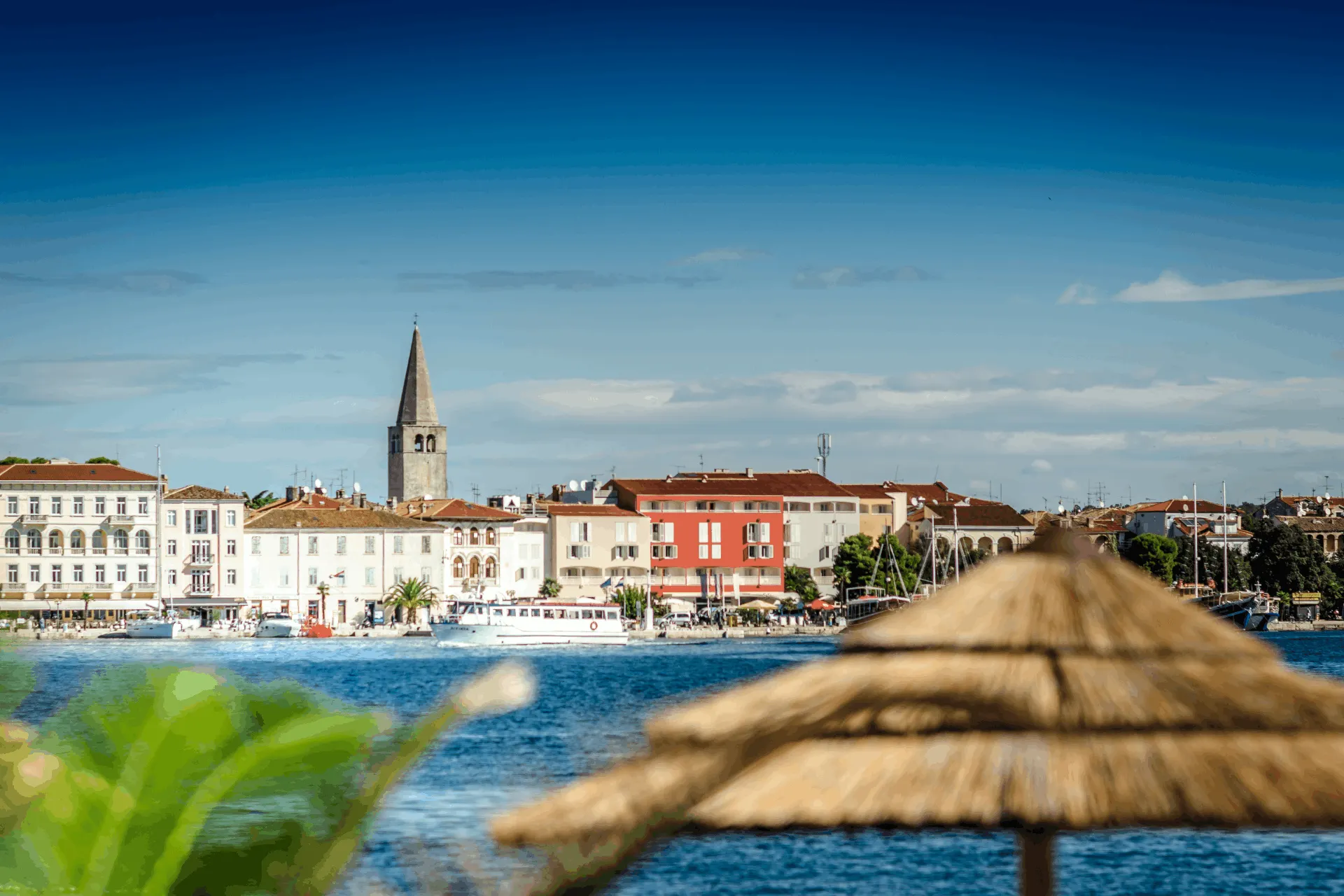 view on the city centre of Poreč