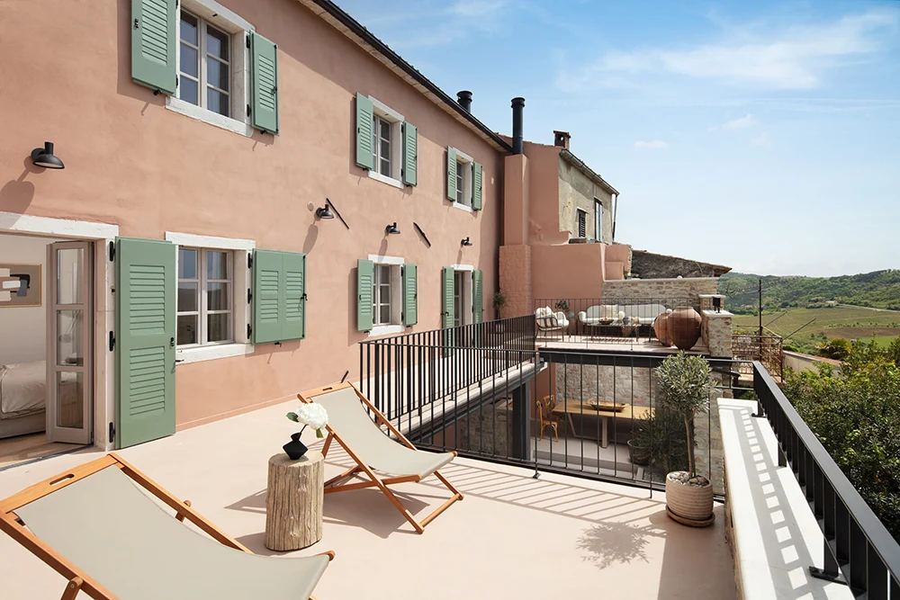 terrace of Villa Motovun