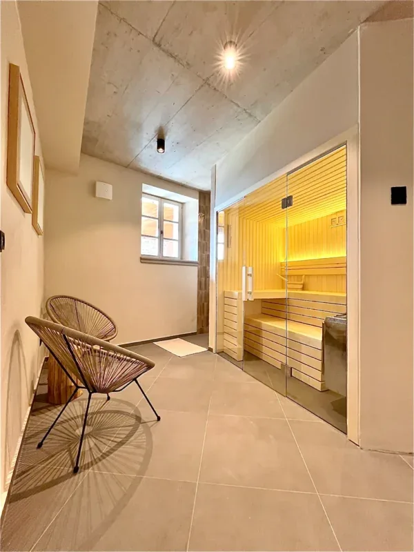 sauna in Villa Motovun